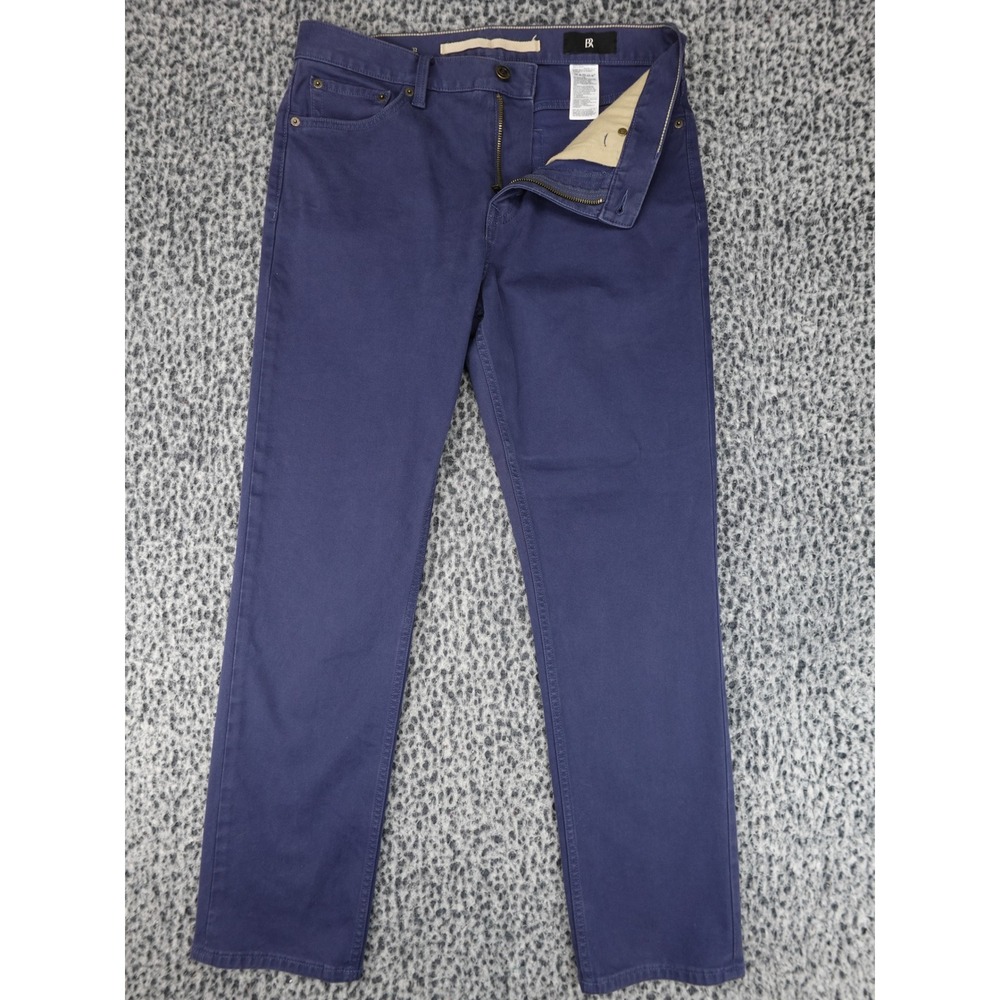 Banana Republic Traveler Pant Mens 32x30 Navy Blue Slim Fit Stretch Chino